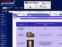 Tablet Screenshot of profootball.lu