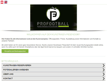 Tablet Screenshot of profootball.at